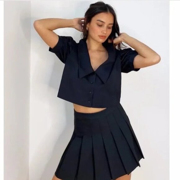 Sunday Best Aritzia New Solitaire puff sleeve blouse - Picture 3 of 6